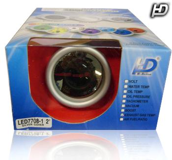 HD olajhőfokmérő műszer 52 mm, tükrös