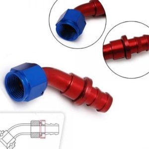 AN 6 45 fokos csatlakozó, bilincselhető