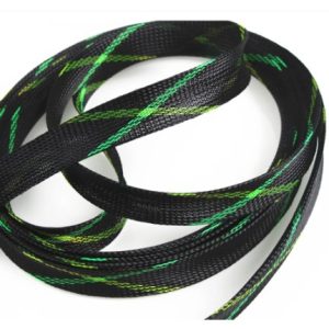 Kábelharisnya, flexibilis 12mm/5m - zöld
