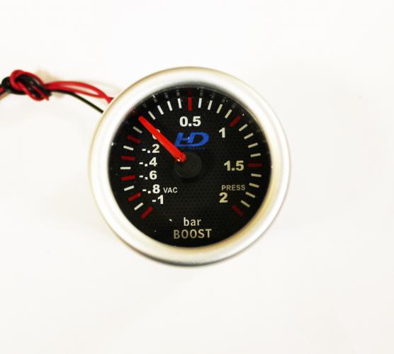 HD turbónyomásmérő műszer 52 mm, fekete