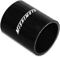 Egyenes összekötő 76 mm - MISHIMOTO fekete