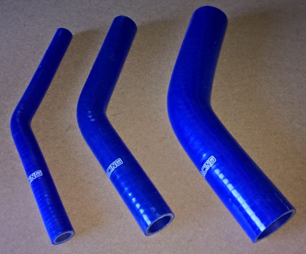 45 fokos idom 150/150 mm hosszú - 22 mm (kék)