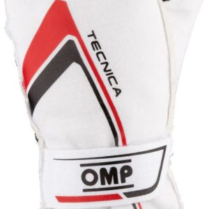 OMP Tecnica homológ sofőrkesztyű (fehér-piros)