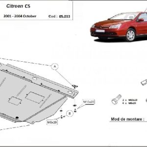 Citroen C5 2001- motorvédő lemez