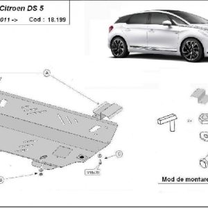 Citroen DS5 2011- motorvédő lemez