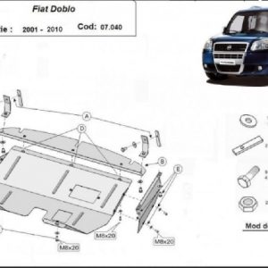 Fiat Doblo I motorvédő lemez