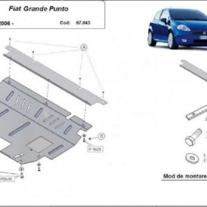 Fiat Grande Punto motorvédő lemez