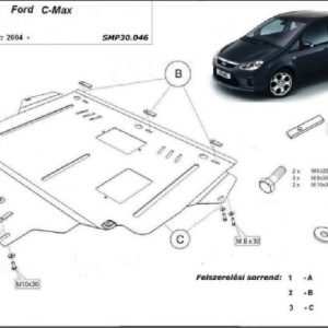 Ford C-Max 2004- motorvédő lemez