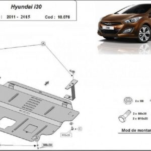 Hyundai i30 2011- motorvédő lemez