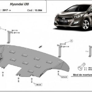 Hyundai i30 2017- motorvédő lemez