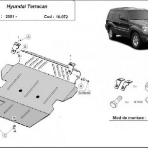 Hyundai Terracan 2001- motorvédő lemez