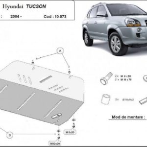 Hyundai Tucson 2004- motorvédő lemez