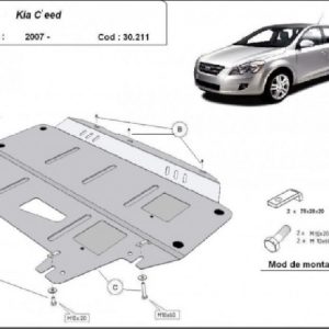 Kia Ceed 2007- motorvédő lemez