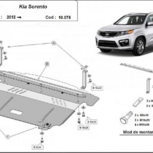 Kia Sorento 2012- motorvédő lemez