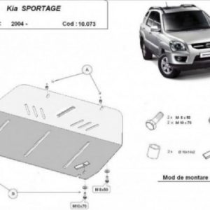 Kia Sportage 2004- motorvédő lemez