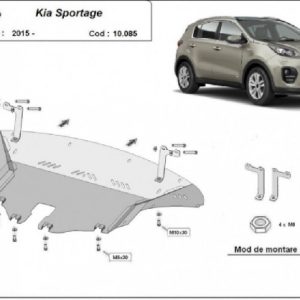 Kia Sportage 2015- motorvédő lemez