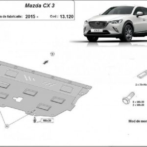 Mazda CX-3 2015- motorvédő lemez