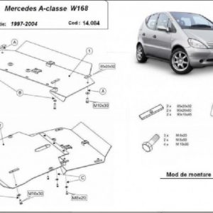 Mercedes A osztály W168 1997- motorvédő lemez