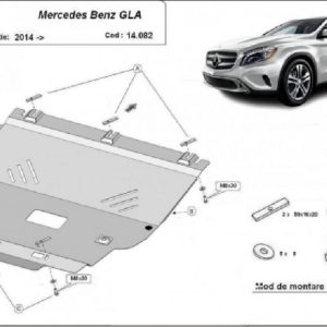 Mercedes GLA X156 2014- motorvédő lemez