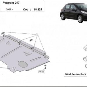 Peugeot 207 2006- motorvédő lemez