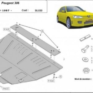 Peugeot 306 1994- motorvédő lemez