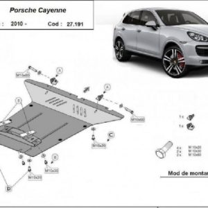 Porsche Cayenne 2010- motorvédő lemez