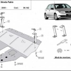 Skoda Fabia 1 2000- motorvédő lemez