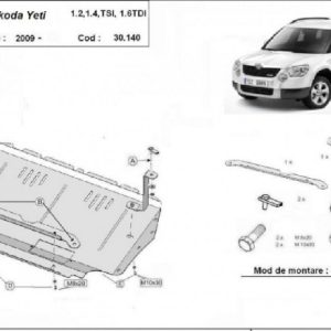 Skoda Yeti 2009- motorvédő lemez