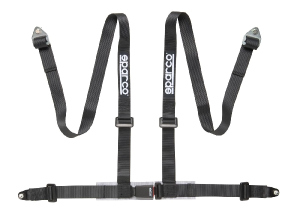 Sparco Sport négypontos biztonsági öv ECE, csavaros (piros/kék/fekete)