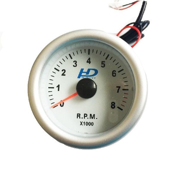HD fordulatszámmérő műszer 52 mm, kék világítás