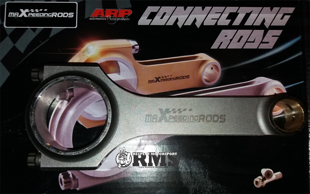Mitsubishi Lancer EVO 4 5 6 7 8 9 Maxpeedingrods kovácsolt hajtókar szett ARP 2000 hajtókar csavarokkal