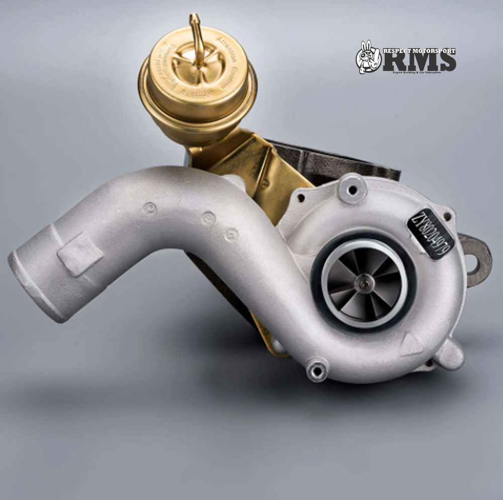 Audi Volkswagen Skoda Seat 1.8T 20V K04-001 350le turbó a gyári K03 helyére RMS RACE edition módosított turbinaházzal MSR